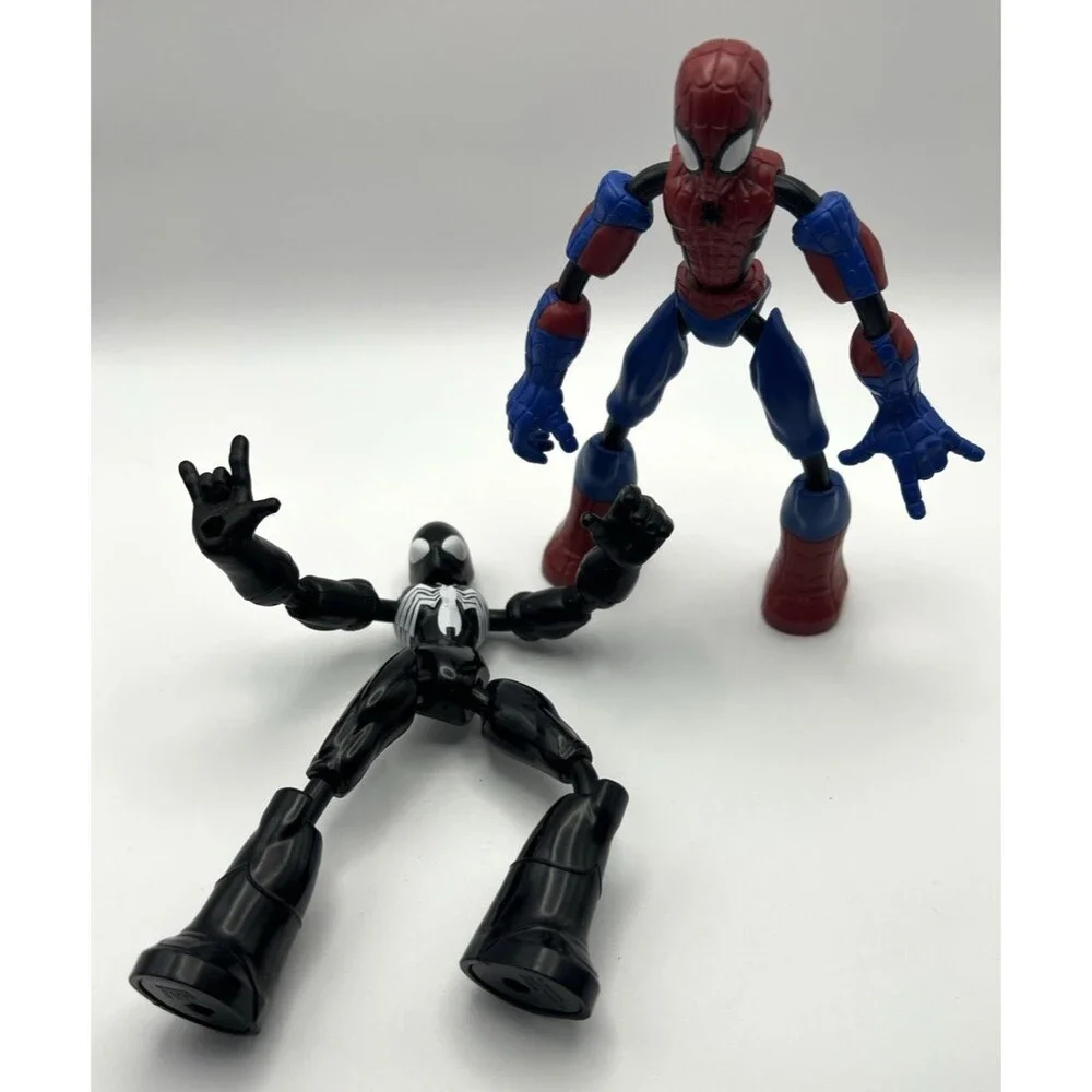 2019 Marvel Spider-Man & Black Suit Bend & Flex Marvel’s Heroes Action Figures